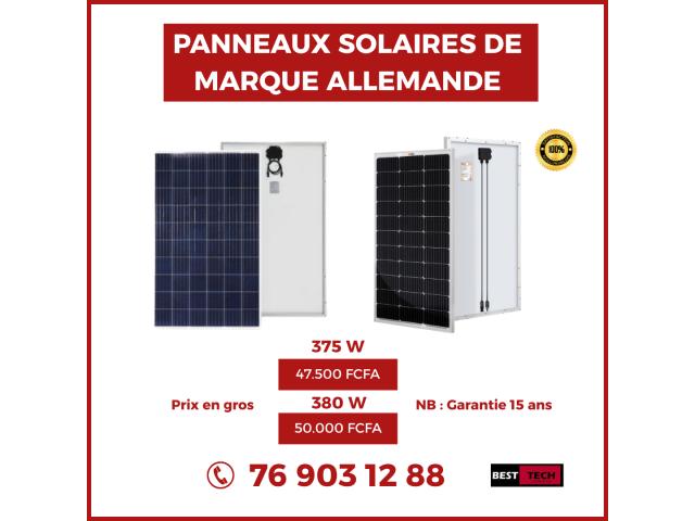 PANNEAUX SOLAIRES DE MARQUE ALLEMANDE DISPONIBLE AU SENEGAL