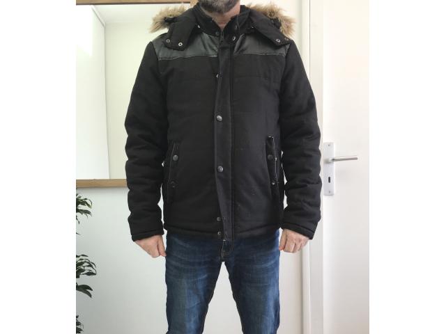 Parka noire homme Armand Thiery