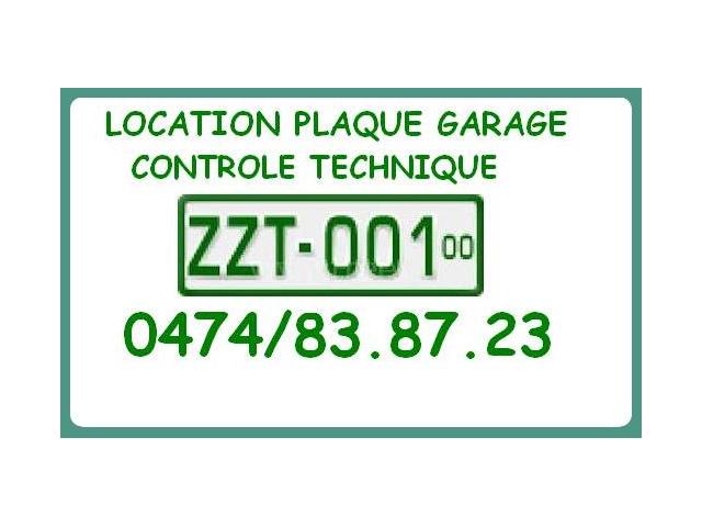 Passage au contrôle technique avec plaque garage Z