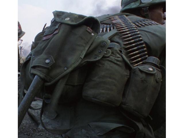 Pelle et porte gourde US Vietnam Pacifique WWII militaria abl