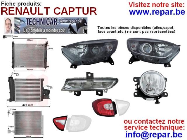 Photo phare RENAULT CAPTUR   REPAR.BE   TECHNICAR image 1/6