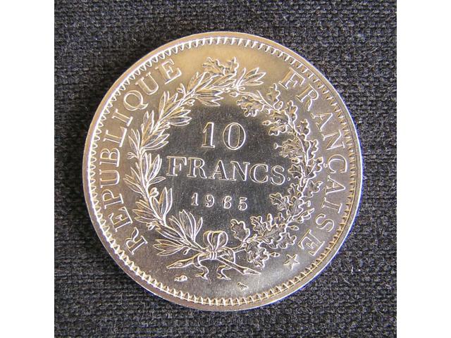 Photo Pièce en argent  1965 - 10 Francs Hercule image 1/2