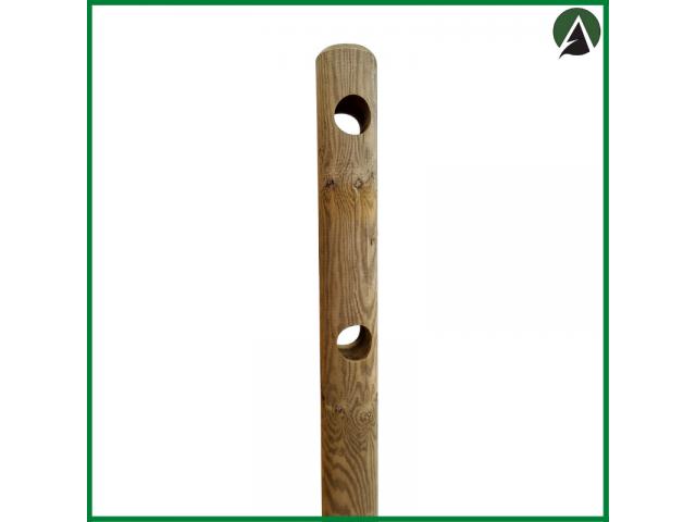 Piquet / Poteau rond en bois de pin pour clôture - Agridiscount