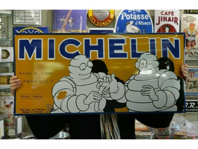 Plaque Émaillée Michelin