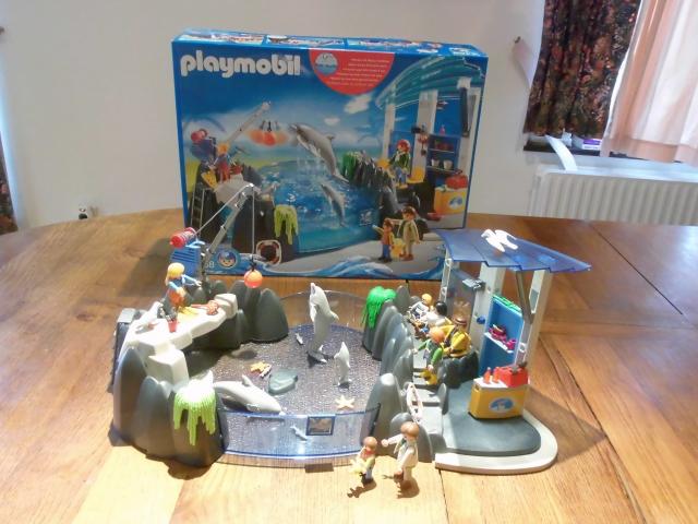 Playmobil  4468: Delphinarium avec boîte et notice de montage cf. photos