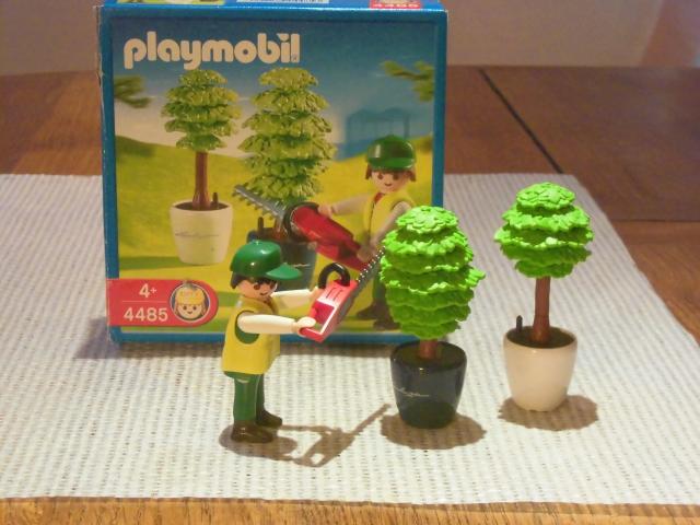 Playmobil  4485: Jardinier/taille haie avec boîte cf. photos.