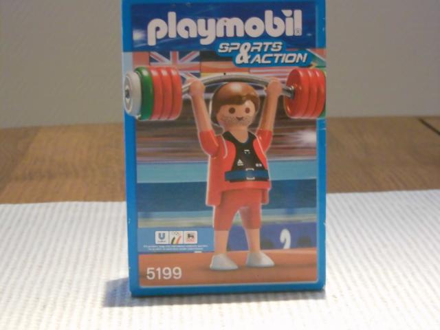 Photo Playmobil  sport & action 5199: Haltérophile  avec boîte cf. photos image 1/3