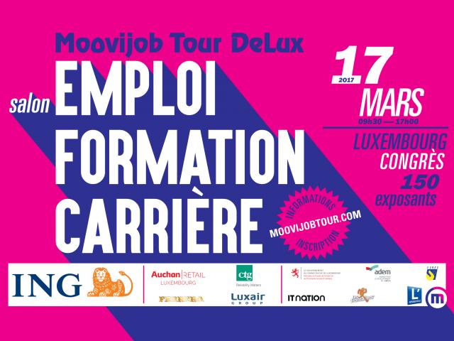 Plus de 2 000 emplois à pourvoir au Moovijob Tour DeLux - Vendredi 17 mars 2017