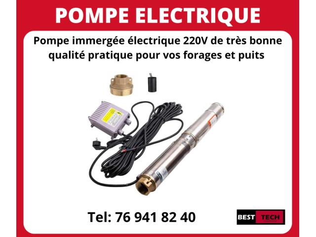 POMPE ELECTRIQUE IMMERGEE 220V EN  VENTE