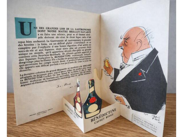 Photo Pop-up Bénédictine Vintage ❖ 18,5 x 13,5 cm ❖ ~ 1930 image 1/6