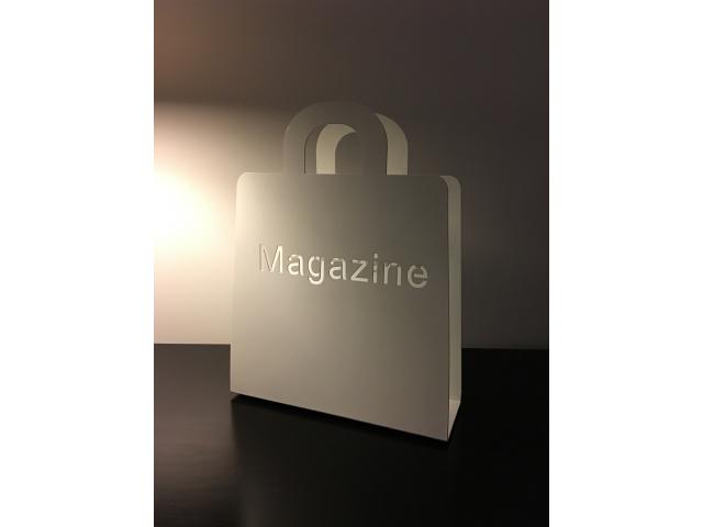 Porte-revues Range magazine Design métal Blanc