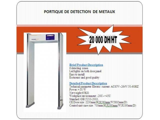 portique de détection de métaux casablanca