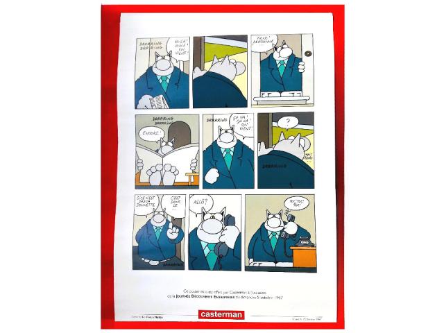 Poster Le Chat  ~ Ph. Geluck 1997 ~ Format: 50 x 34,5 cm