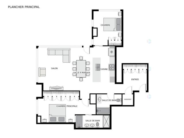 Prestigious 2025 condo for rent on Nun's Island (Montreal, Quebec)
