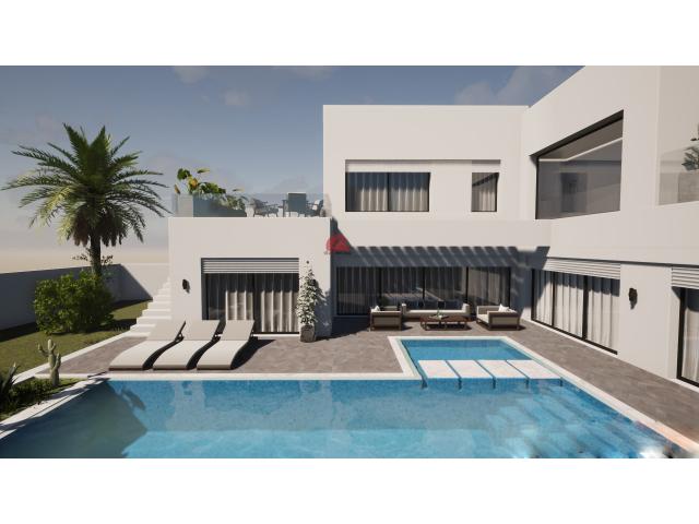 PROJET VILLA NEUVE AVEC PISCINE À MEZRAYA ZA - RÉF V658