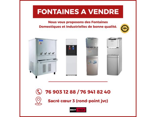 PROMO DE NOS FONTAINES DOMESTIQUES & INDUSTRIELLES n°01