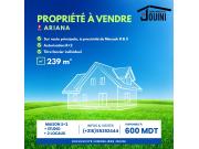 Annonce Propriété 239 m² À Ariana Sur Route Principal