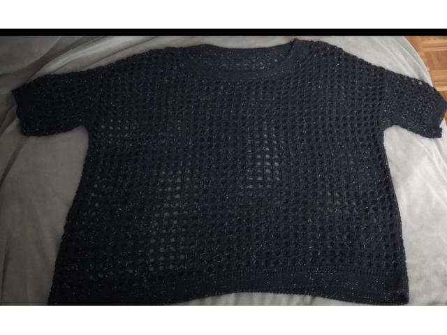 Pull tricot ajouré "oversized" comme neuf