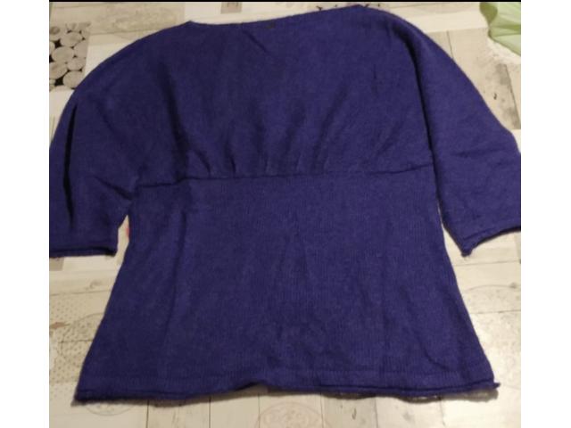 Pullover violet Benetton comme neuf