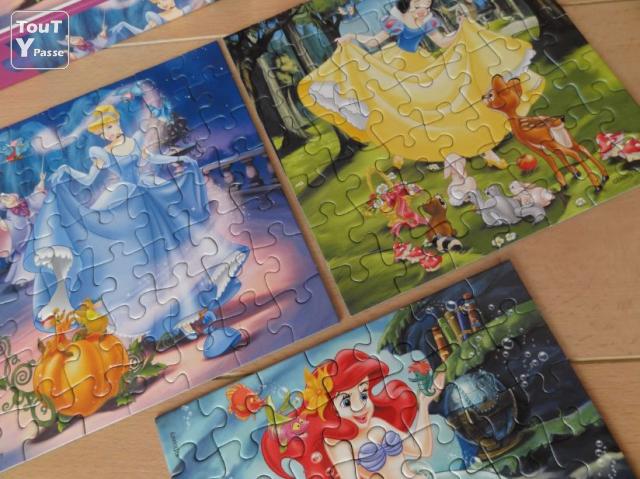 Puzzles Disney Princess - 3 x 49 pièces - 5 ans +