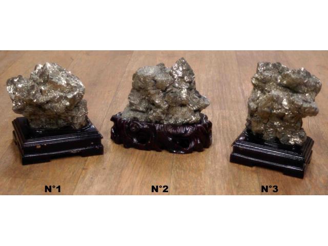 Photo pyrite de fer - H: 18 à 20 cm image 1/2