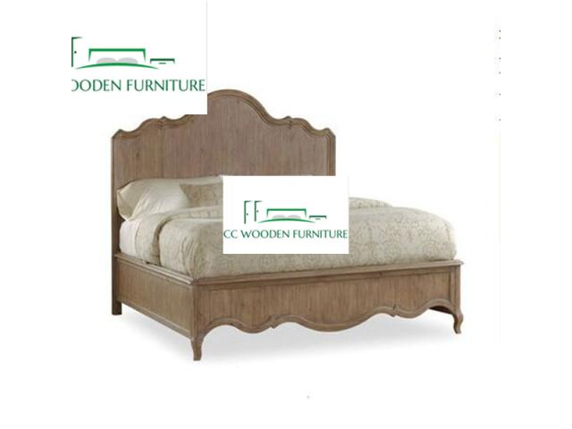 Photo Queen bed with storage french style retro wood beds image 1/1
