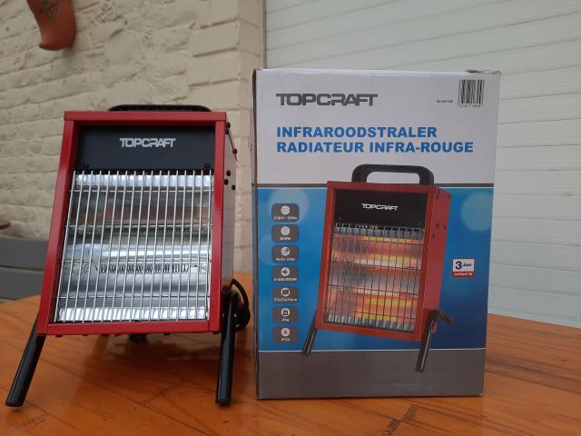 Radiateur électrique infra rouge Topcraft 2 x 400 w