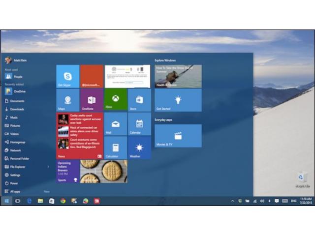 Ramener le menu Démarrer Classique dans Windows 10