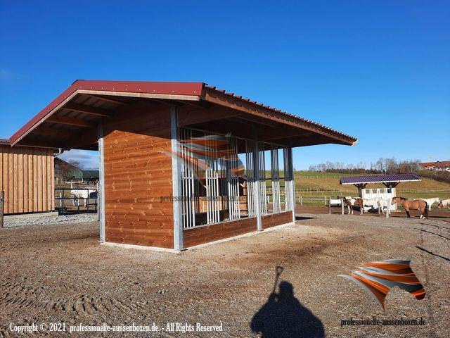 Râtelier pour chevaux & Râtelier avec toit Top - Râtelier de prairie / Râtelier à foin