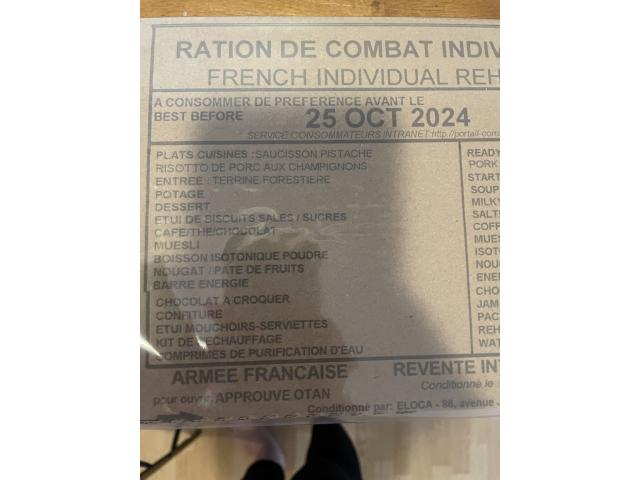 Ration de combat française individuelle