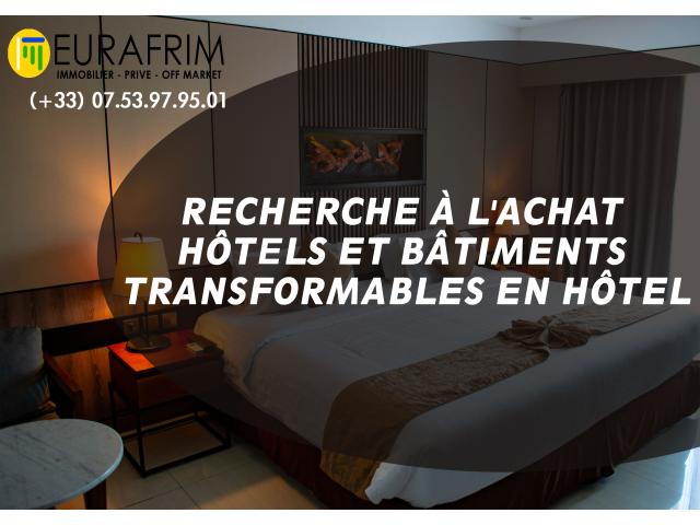 RECHERCHE, à l'ACHAT, HOTELS