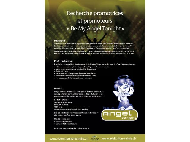 Recherche promotrices et promoteurs « Be My Angel Tonight »