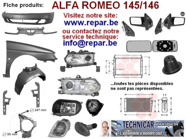 rétroviseurs ALFA ROMEO 145/146