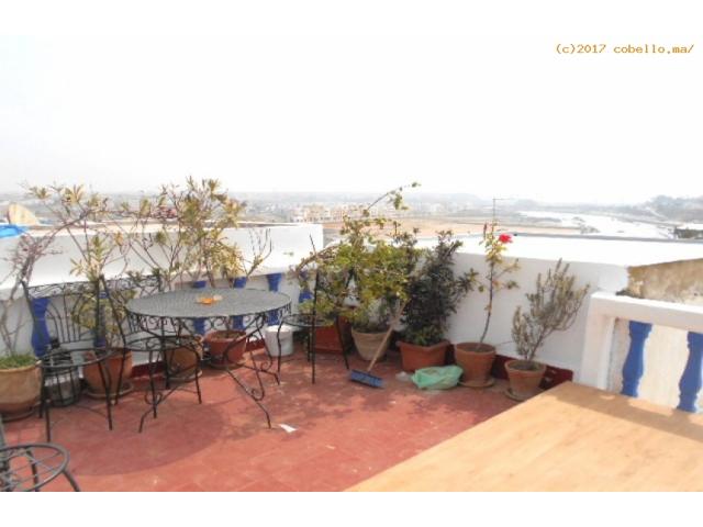 Riad meublé vur sur mer en location situé à Rabat Oudayas