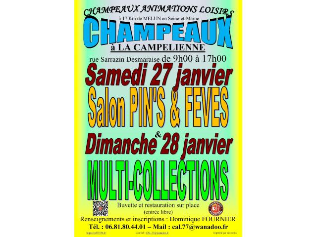 Salon du Pin’s & Fève à CHAMPEAUX(77) le 27/01/2024