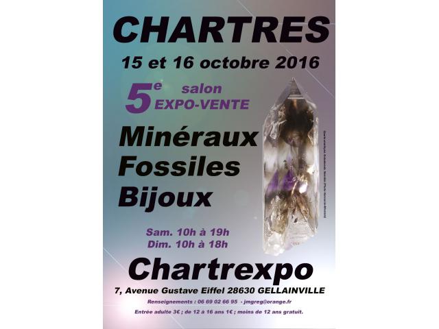 Salon minéraux et fossiles 15 et 16 octobre 2016