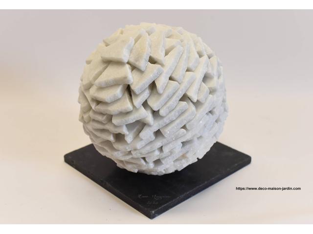 Photo Sculpture en Marbre Blanc - Statue - Décoration Maison image 1/1
