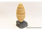 Annonce Sculpture en Travertin Doré et Ardoise - Décoration Maison