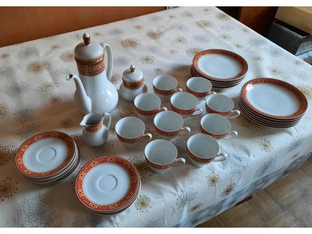 Service à café/thé et dessert-37 pièces-porcelaine-Johann Leltmann-Bavaria