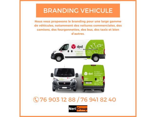 SERVICE DE BRANDING POUR VÉHICULES