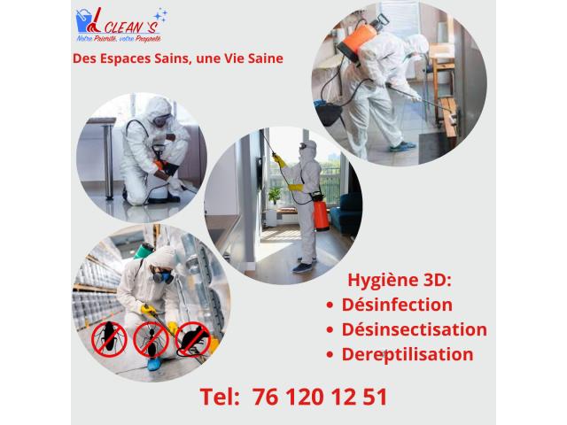 Service de Désinfection de qualité: Hygiène 3D