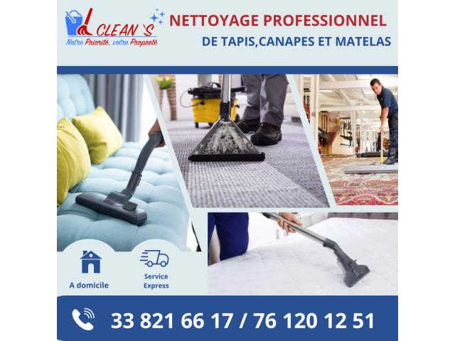 SERVICE DE NETTOYAGE PROFESSIONNEL POUR MATELAS, CANAPÉS ET MOQUETTES