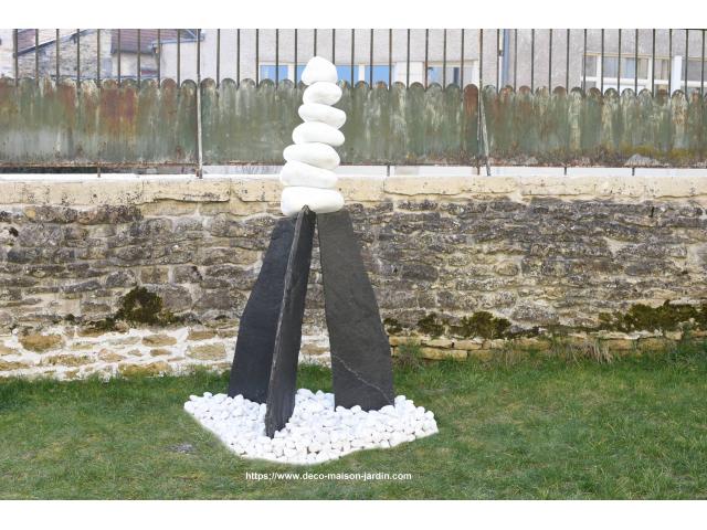 Photo Skulptur aus Marmor und Schiefer – Gartenstatue image 1/5
