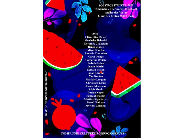 Solstice d'Hiver 25 - Performances poétiques.