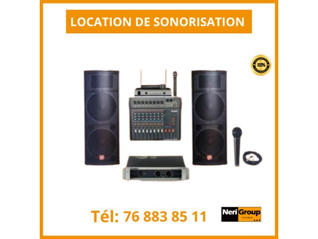 SONORISATION A LOUER AU SENEGAL