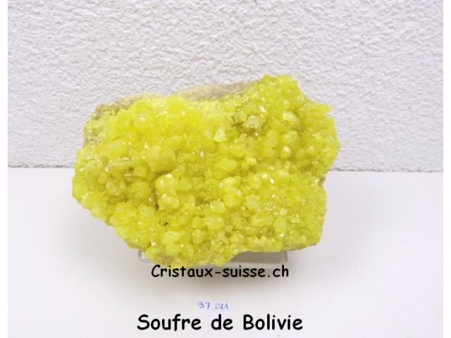 Soufre natif de collection chez cristaux-suisse