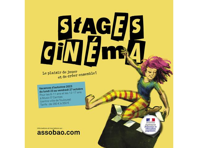 Stages cinéma pour les jeunes à Toulouse (vacances de la Toussaint 2023)