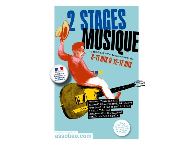 Stages musique Ados à Toulouse octobre 2025