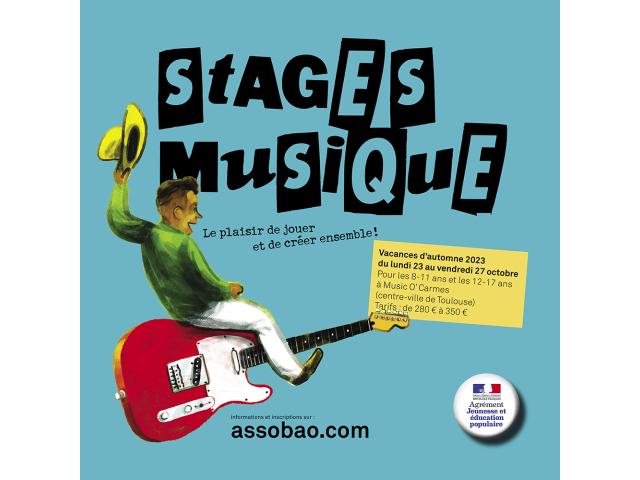 Stages musique pour les jeunes à Toulouse (vacances de la Toussaint 2023)