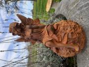 Annonce STATUE EN FONTE PATINEE (fée assise sur globe floral)